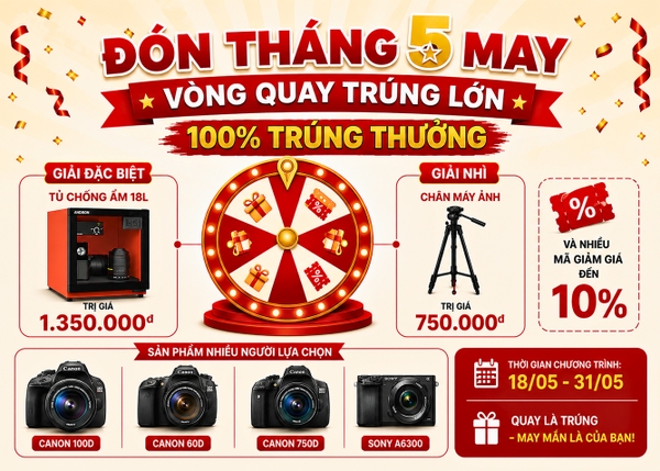 [KHUYẾN MÃI] ĐÓN THÁNG 5 MAY – VÒNG QUAY TRÚNG LỚN: 100% TRÚNG THƯỞNG TẠI MACHN