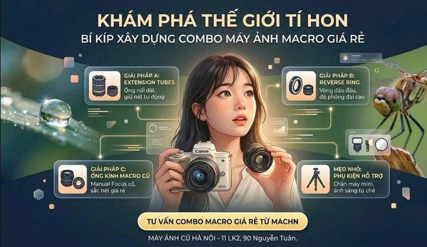 Khám Phá Thế Giới Tí Hon: Bí Kíp Xây Dựng Combo Máy Ảnh Macro Giá Rẻ.