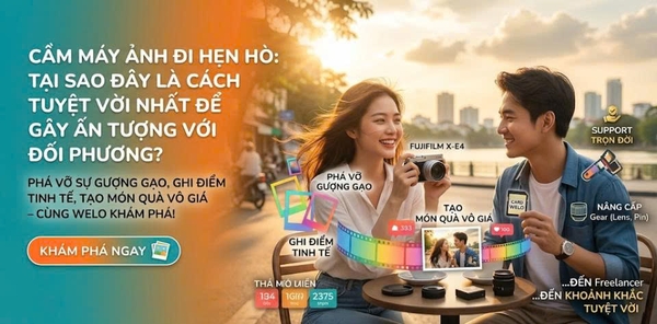 Cầm Máy Ảnh Đi Hẹn Hò: Tại Sao Đây Là Cách Tuyệt Vời Nhất Để Gây Ấn Tượng Với Đối Phương?