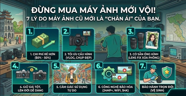 Đừng Mua Máy Ảnh Mới Vội! 7 Lý Do Máy Ảnh Cũ Mới Là 