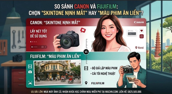 So Sánh Canon Và Fujifilm: Chọn 