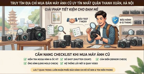 Truy Tìm Địa Chỉ Mua Bán Máy Ảnh Cũ Uy Tín Nhất Quận Thanh Xuân, Hà Nội.