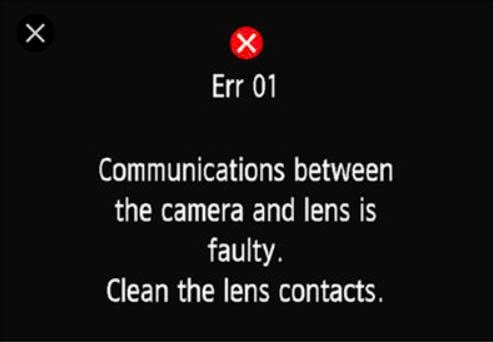 Lỗi "Err" Trên Máy Ảnh Canon