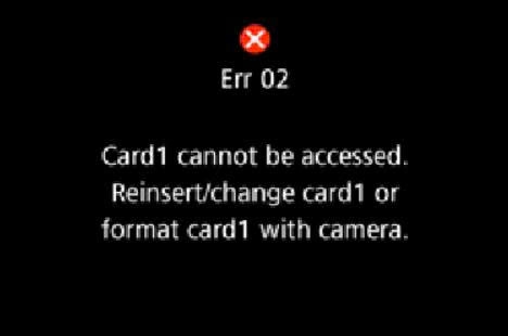 Lỗi "Err" Trên Máy Ảnh Canon