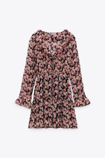 Váy dáng ngắn họa tiết Zara Auth new tag có sẵn 2587/159 2587159