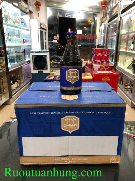 Bia Chimay Bleue - xanh - chai dung tích 330ml