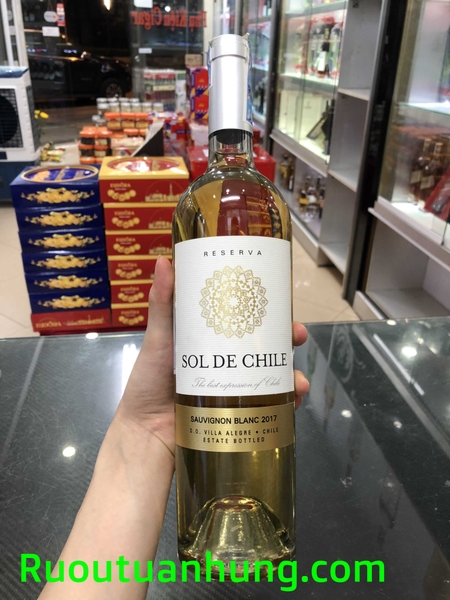Rượu vang Sol De Chile - Reserva - Sauvignon Blanc - dung tích 750ml