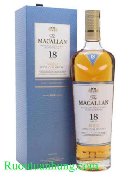 Macallan 18 Triple Cask Matured - dung tích 700ml