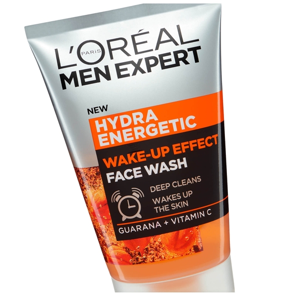 Sữa rửa mặt làm sáng da cho nam L'Oreal Men Expert Hydra Energetic Wake-up Effect with Guarana Vitamin C - 100 ml