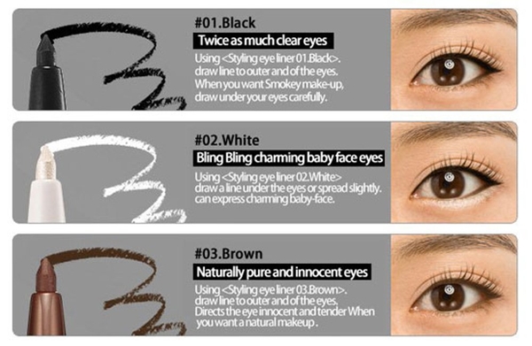 Chì kẻ viền mắt dạng bút vặn Styling EYE LINER ETUDE HOUSE - 03 Brown