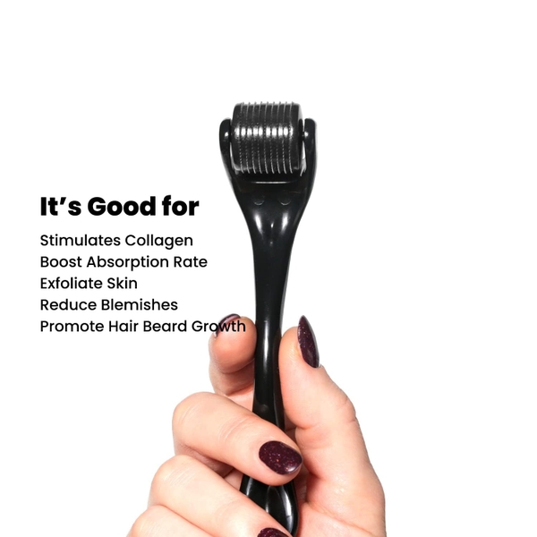 Dụng cụ lăn kim chống lão hóa, liền sẹo Derma Roller Cosmetic Beauty Instrument RoselynBoutique - 540 Titanium Microneedles for Men and Woman