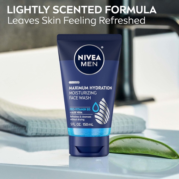 Sữa rửa mặt dưỡng ẩm tối đa cho nam NIVEA MEN Maximum Hydration Moisturizing Face Wash 150ml
