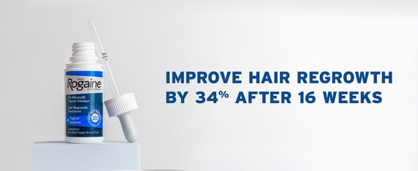 Phục hồi tóc cho nam giới Rogaine Extra Strength 5% Minoxidil Topical Solution for Hair Regrowth, 60ml