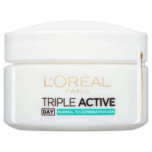 Kem dưỡng ẩm 3 tác động ban ngày Vitamin E, Ceramide chống UV L'Oreal Paris Triple Active Day Moisturiser Normal to Combination Skin 50ml