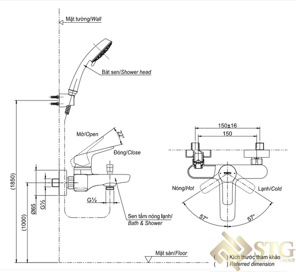 kich-thuoc-ly-tuong-cho-sen-tam-phu-hop-voi-nguoi-viet-2 Kích Thước Lý Tưởng Cho Sen Tắm Phù Hợp Với Người Việt