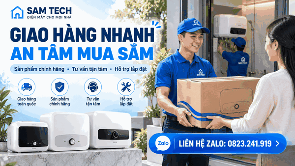 Bình Nóng Lạnh Chính Hãng Giá Tốt – Ariston, Rossi, Renova Tại Sam Tech