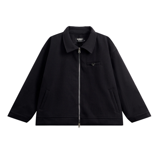 RICHNESS DUST WOOL JACKET (BLACK)