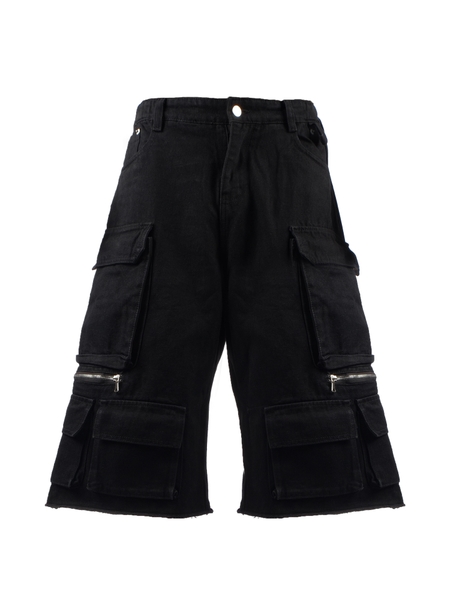 RICHNESS BLACK JORTS DENIM