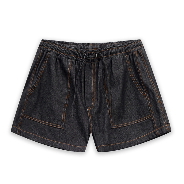 RICHNESS SELVEDGE RAW DENIM SHORT (BLACK)
