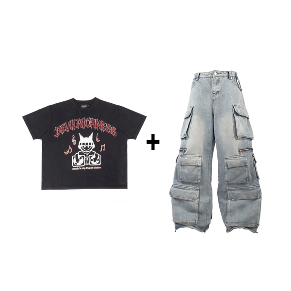Devil Denim Set
