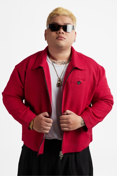 RICHNESS DUST WOOL JACKET (RED)