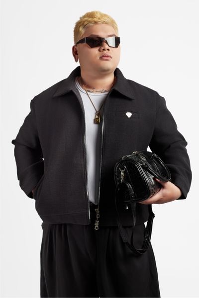 RICHNESS DUST WOOL JACKET (BLACK)