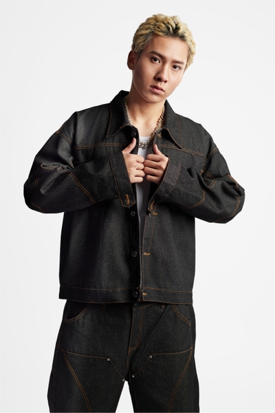 RICHNESS DIAMOND SELVEDGE RAW DENIM JACKET