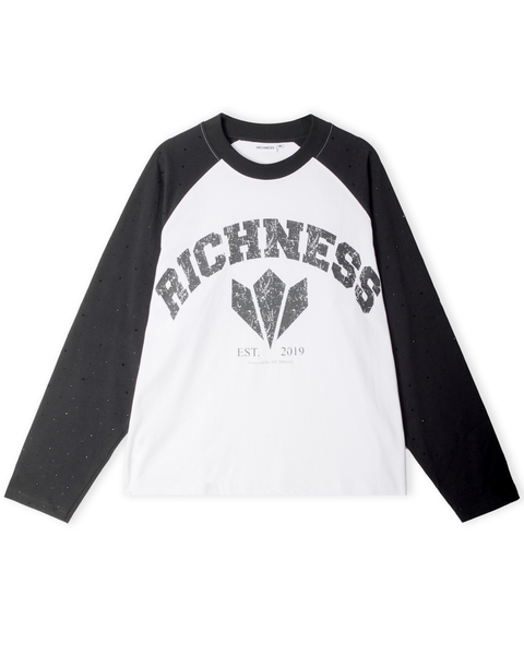 RICHNESS CRACKED DIAMOND RAGLAN