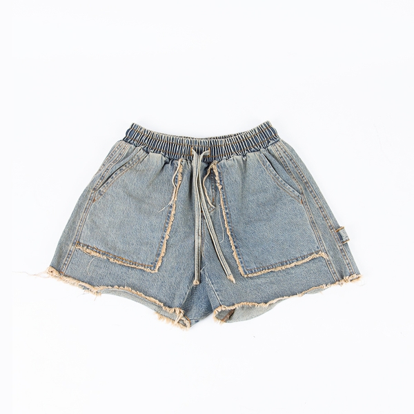 RICHNESS DENIM SHORT JEANS WASHED (SAND BLUE)