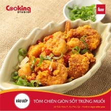 TÔM CHIÊN GIÒN SỐT TRỨNG MUỐI
