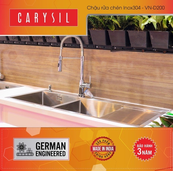 Chậu Rửa INOX VN-D200 Thương Hiệu CARYSIL