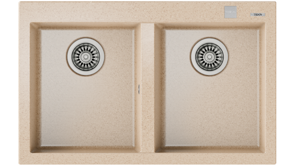 Chậu Đá Teka Forsquare 2B 790 TG (Màu Beige)