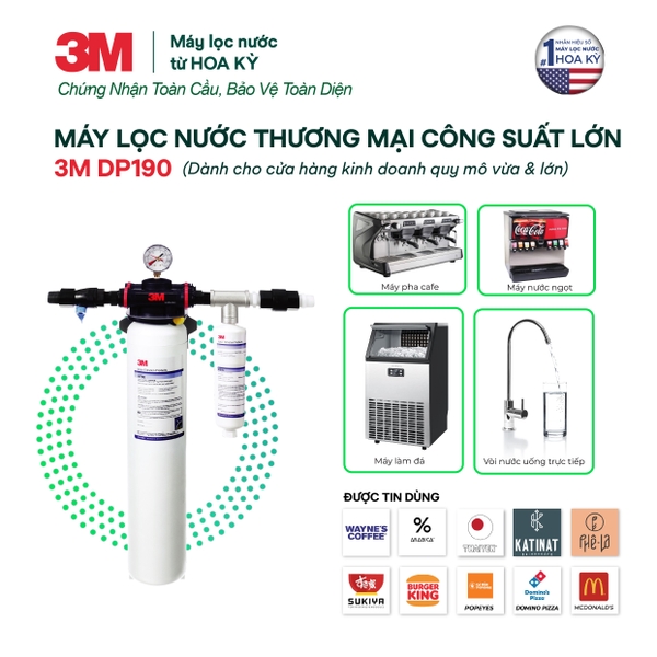 Máy Lọc Nước Thương Mại Công Suất Lớn 3M DP190