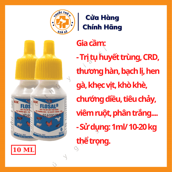 Uv Flosal 10ml Chính Hãng Giá Tốt Phân Phối Thuốc Thú Y