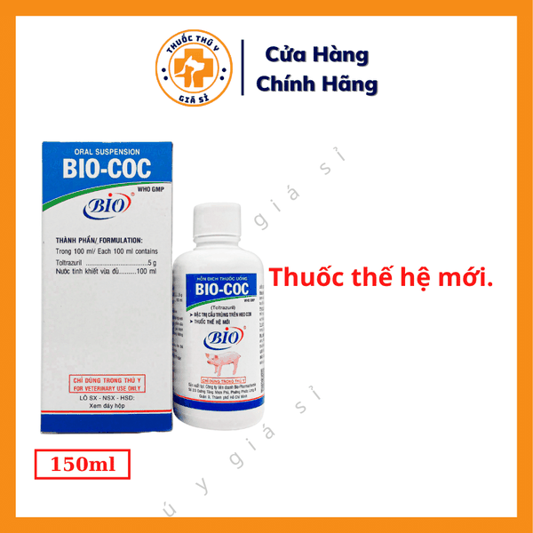Bio COC 150ml Chính Hãng Giá Tốt Phân Phối Thuốc Thú Y