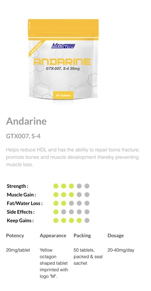 Andarine (GTX 007 20mg) -SARMs