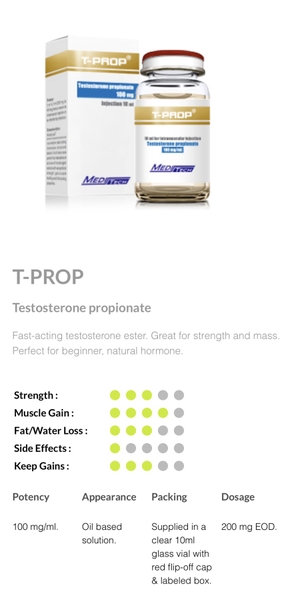 T-Prop (Testosterone Propionate 100mg)- Test P