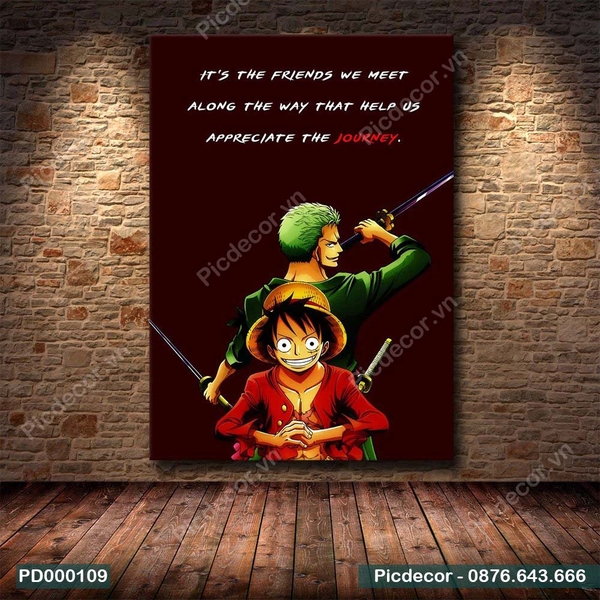 Tranh Luffy Zozo Siêu Ngầu