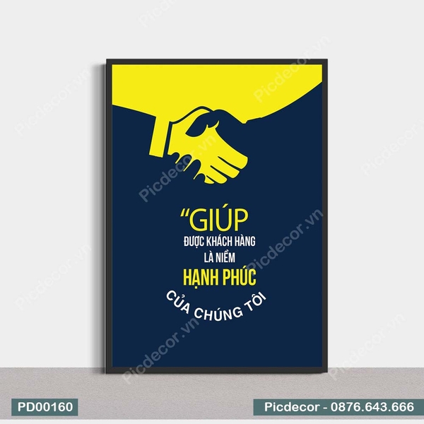 Tranh Động Lực Suy Giúp Khách Hàng Là Niềm Hạnh Phúc Của Chúng Tôi