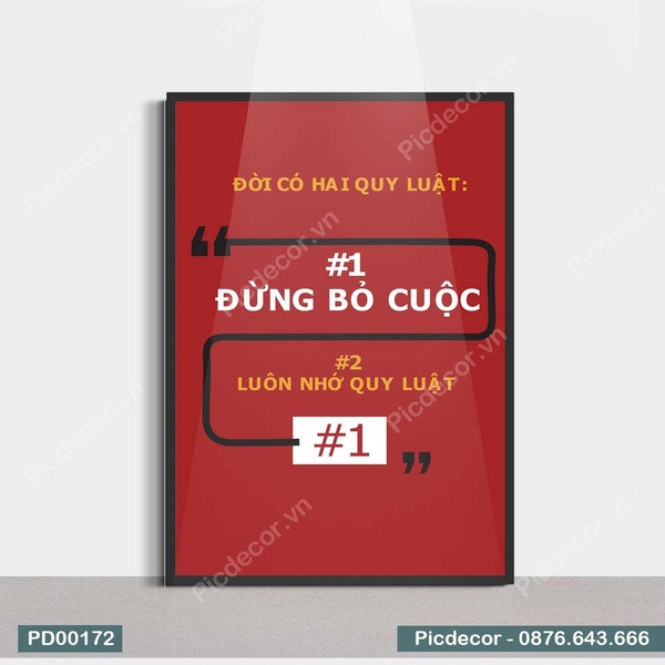 Tranh Động Lực Đừng Bỏ Cuộc