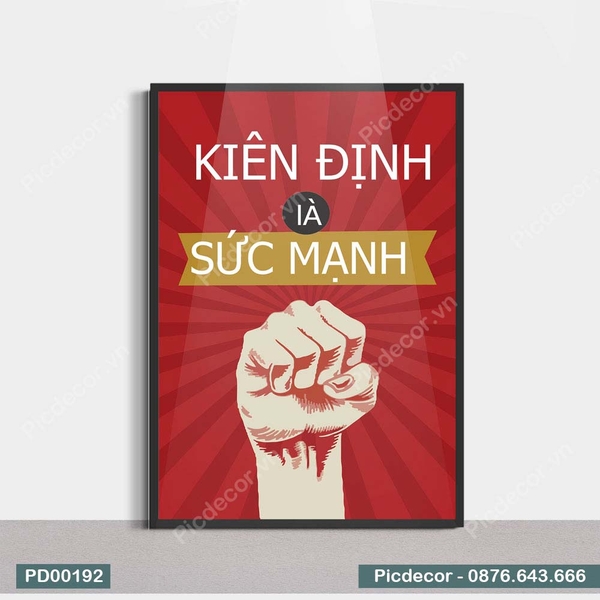 Tranh Động Lực Kiên Định Là Sức Khỏe
