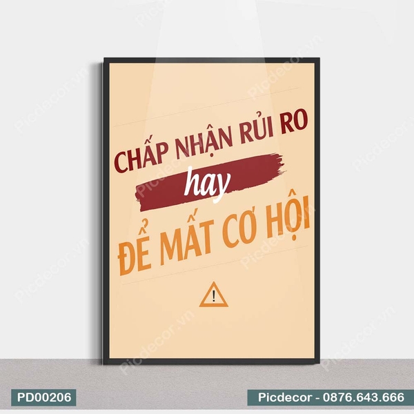 Tranh Động Lực Chấp Nhận Rủi Do Hay Để Mất Cơ Hội