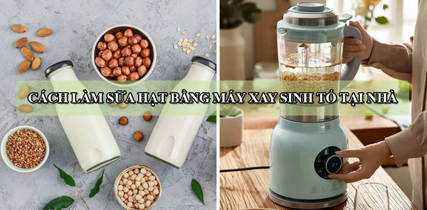 Cách làm sữa hạt bằng máy xay sinh tố tại nhà