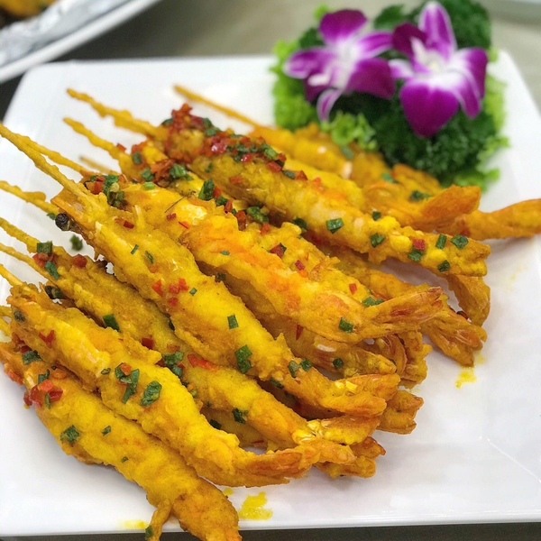 Tôm chiên trứng muối