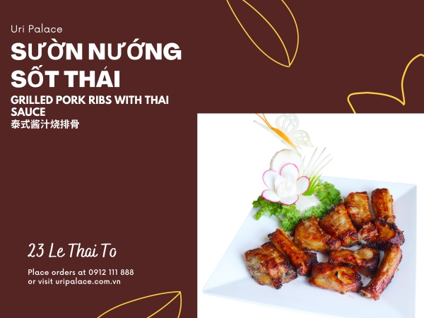 Sườn nướng sốt thái