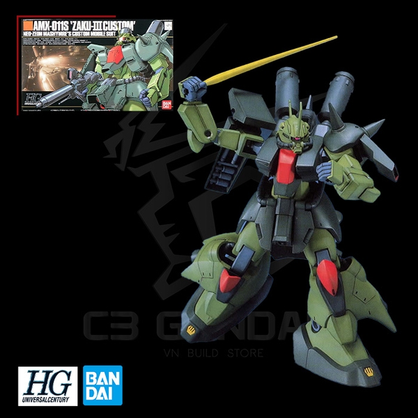 HGUC 003 1/144 AMX-011S ZAKU III CUSTOM | C3 Gundam VN Build Store