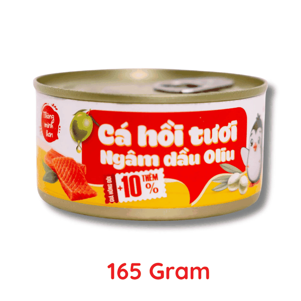 Cá Hồi Ngâm Dầu Oliu 165g