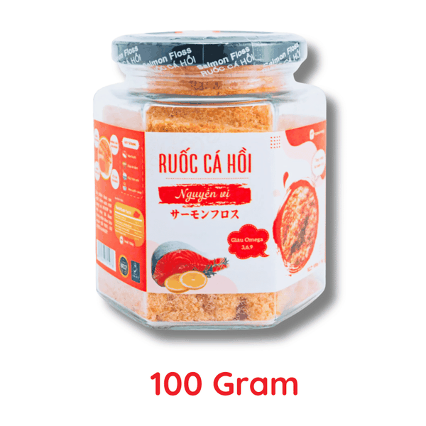 Ruốc, Chà Bông Cá Hồi Tươi - Hũ 100Gr