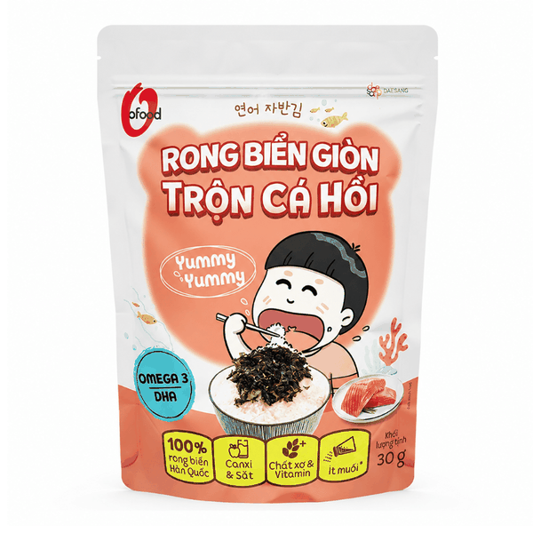 Rong Biển Trộn Cá Hồi