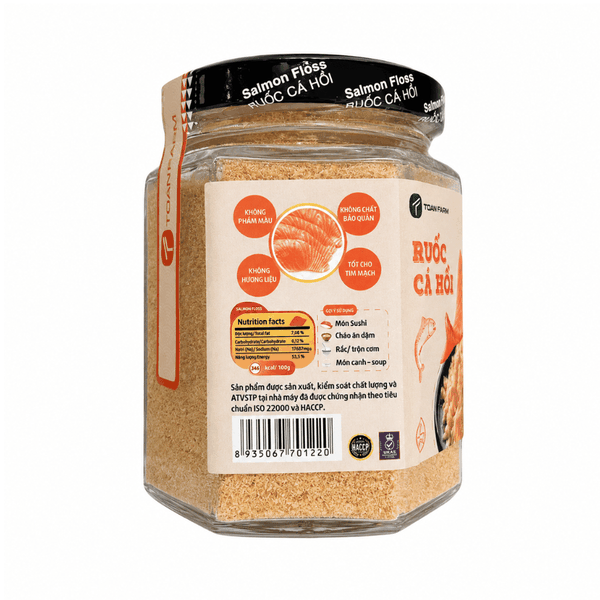 Ruốc, Chà Bông Cá Hồi Tươi - Hũ 40Gr